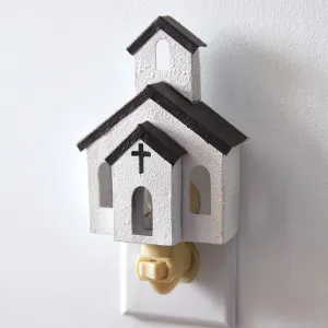 Set of 4 Charming Church Night Lights