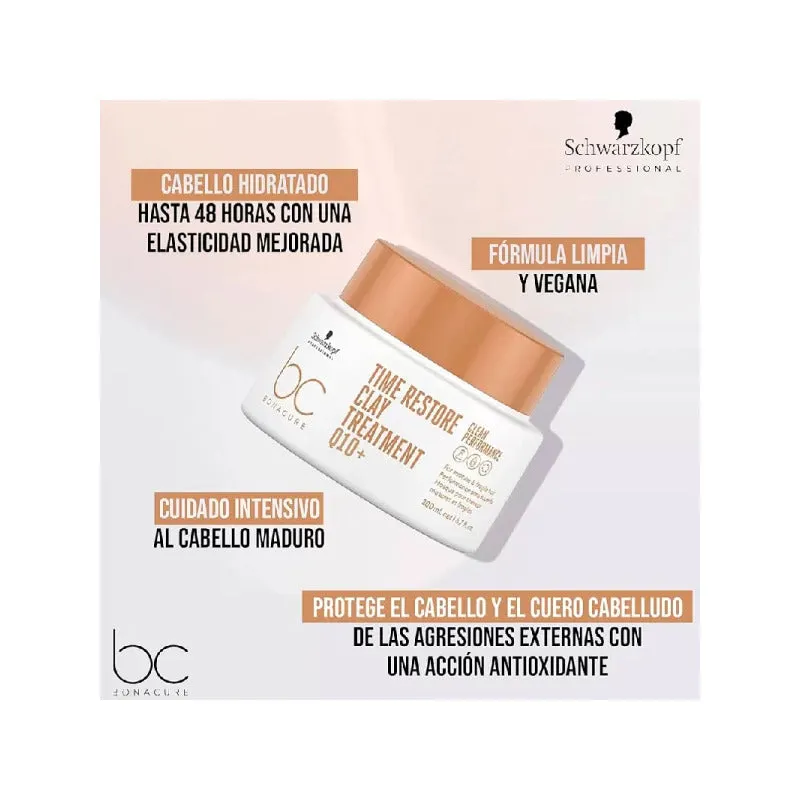 Shampoo 1lt Y Mascara Arcilla Schwarzkopf Restore Q10