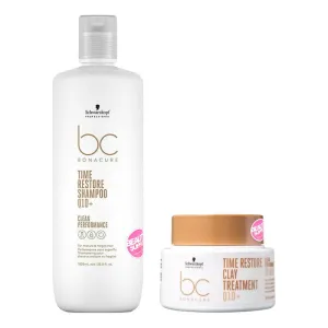Shampoo 1lt Y Mascara Arcilla Schwarzkopf Restore Q10