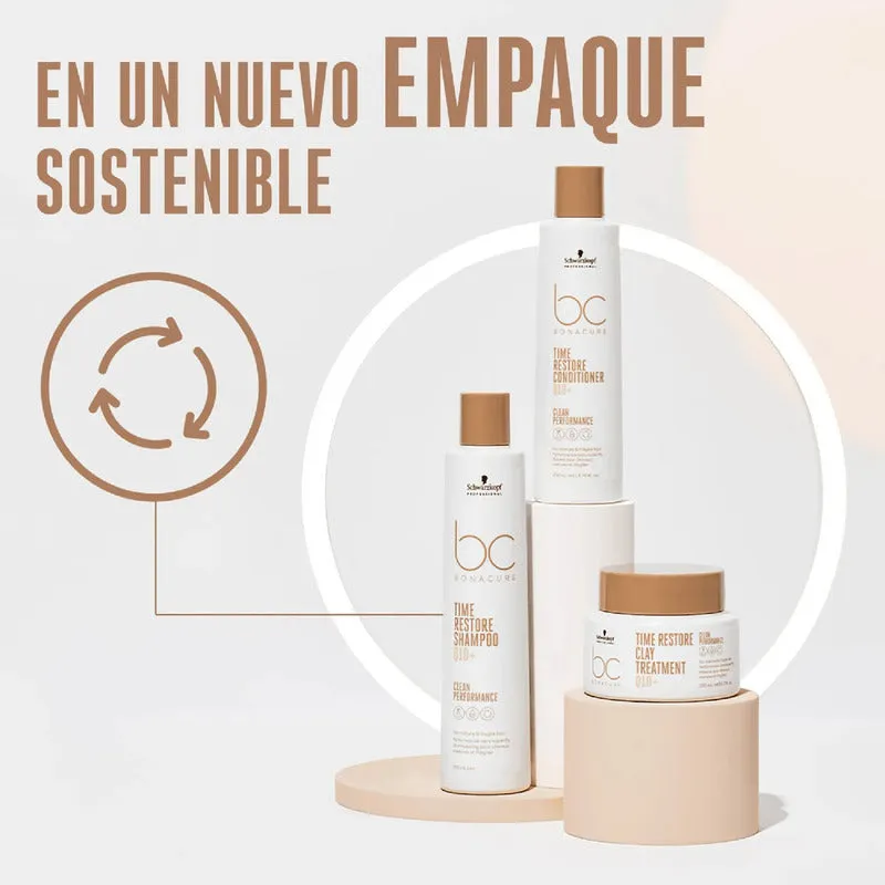 Shampoo 1lt Y Mascara Arcilla Schwarzkopf Restore Q10