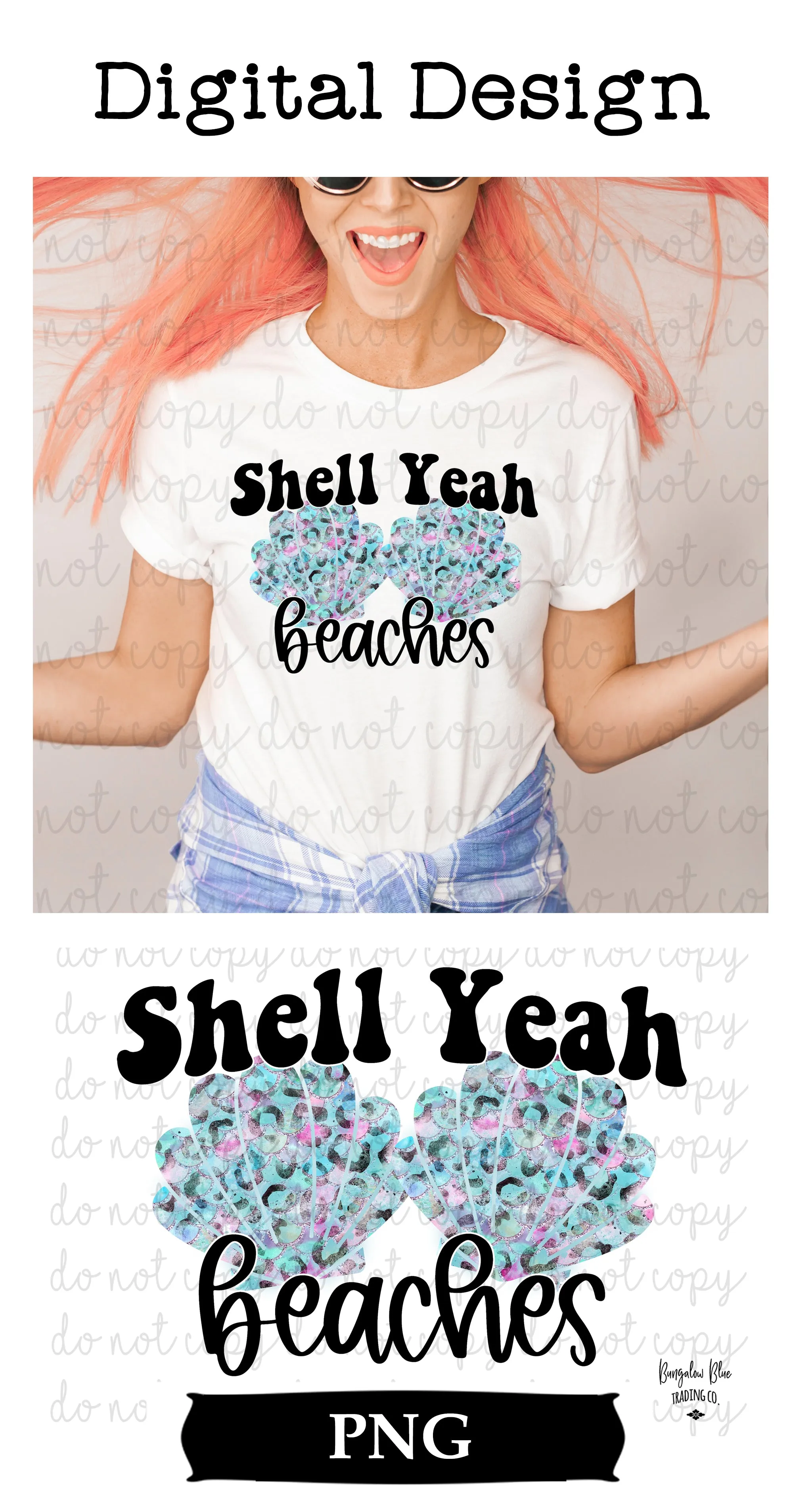 Shell Yeah Beaches Digital Design Download