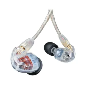 Shure SE535 Pro Professional Sound Isolating Earphones, 3.5mm, Clear