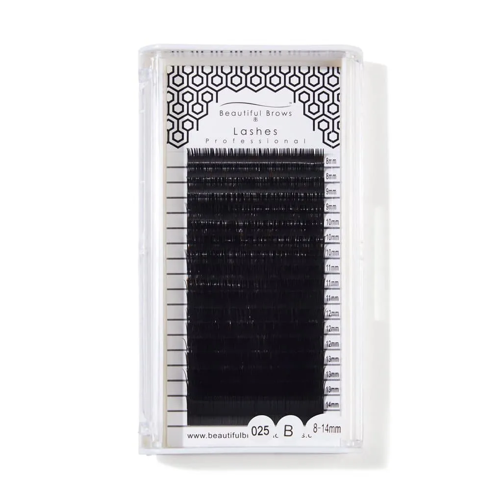 Silk Lashes - B Curl *18 rows*