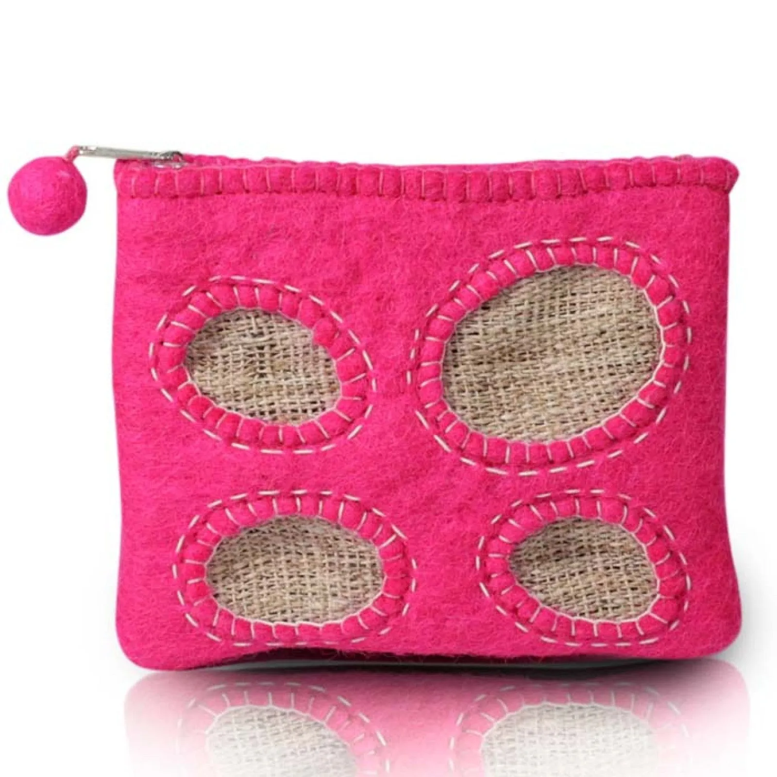 Silk Patched Design Coin Purse