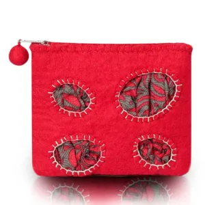 Silk Patched Design Coin Purse