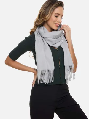 Silver Cashmere Scarf