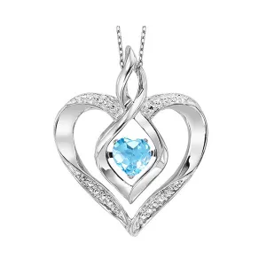 Silver (SLV 995) Classic Book Rhythm Of Love Neckwear Pendant