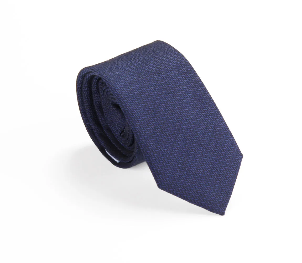 Skinny Navy Tie