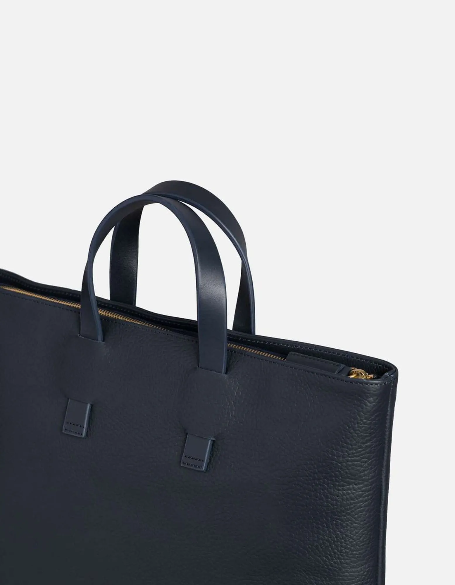 Slim Tote, Textured Navy Blue