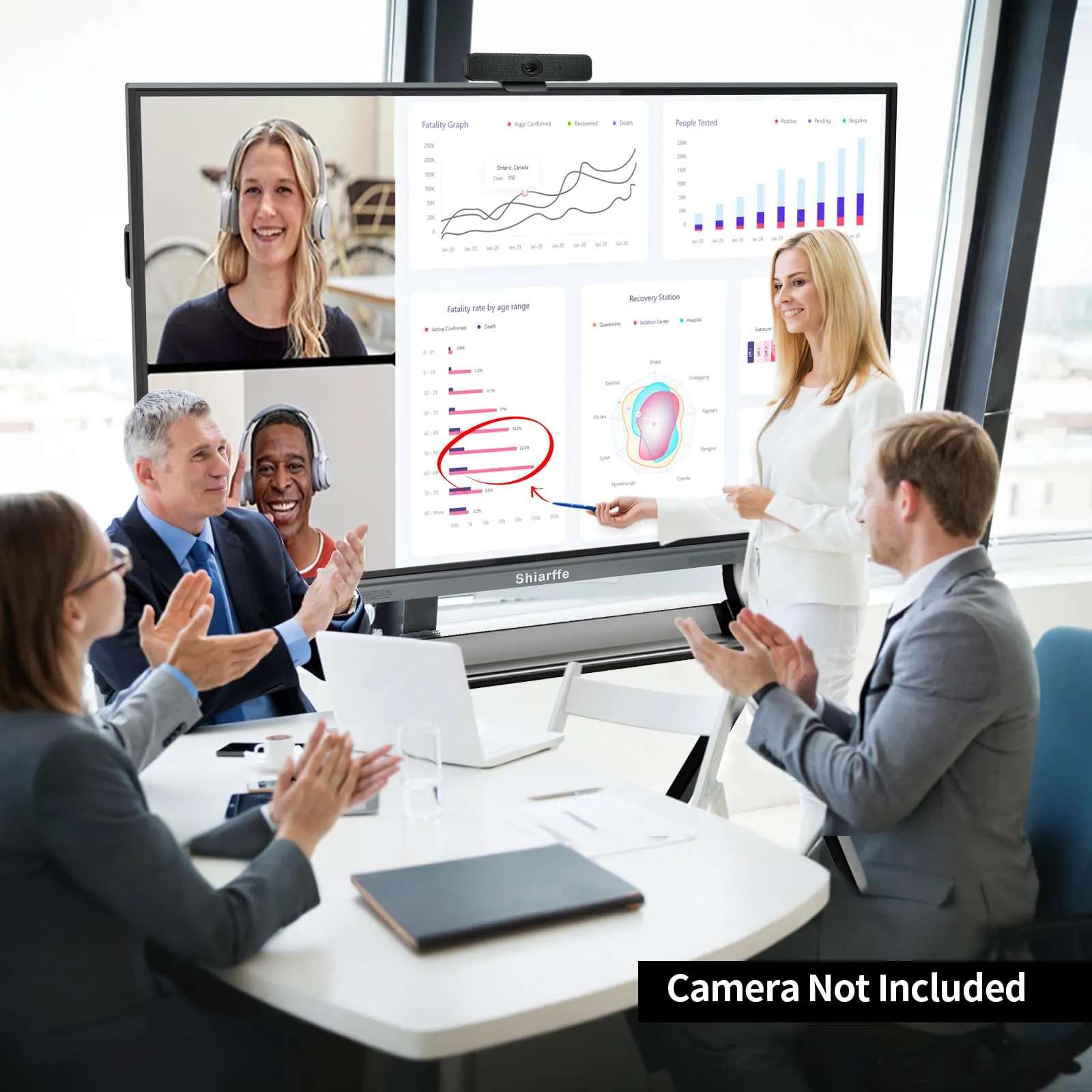 Smart Board Interactive Whiteboard, 55-Inch, 4K Touch Screen Smart Whiteboard for Classroom Office Home Designer Studio Shiarffe SKI55  (Board and Wall Mount Only)