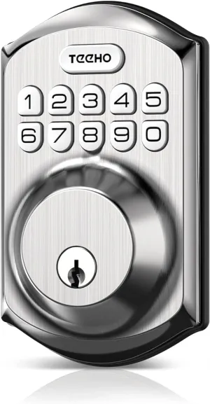 Smart Deadbolt Lock for Front Door with 2 Keys - Auto Lock - Easy Installation