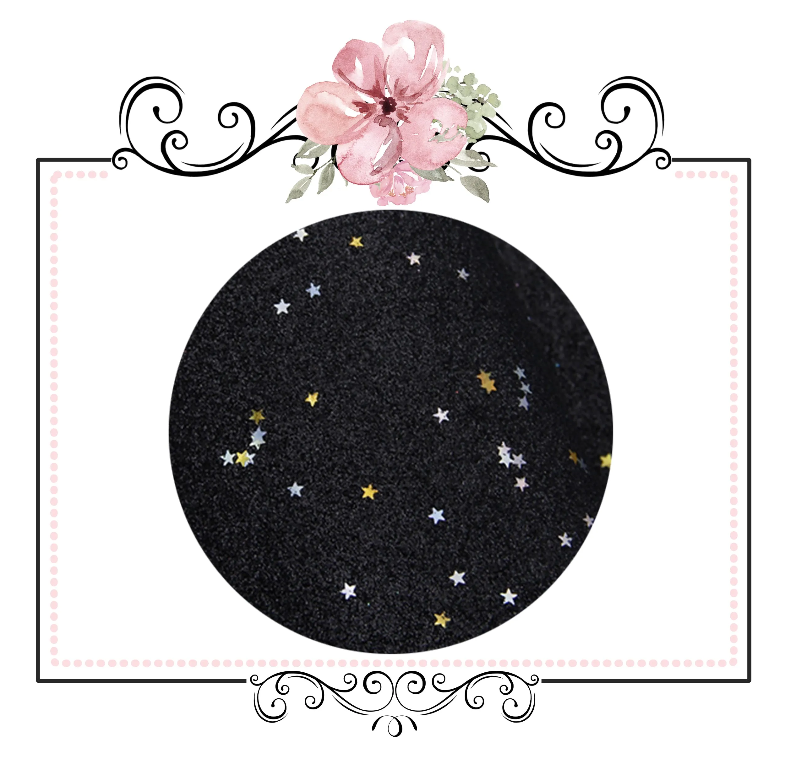 Starry Night Collection Fine Glitter ~ Gold ~ Silver & Gold Star Encrusted Christmas Craft Sheets
