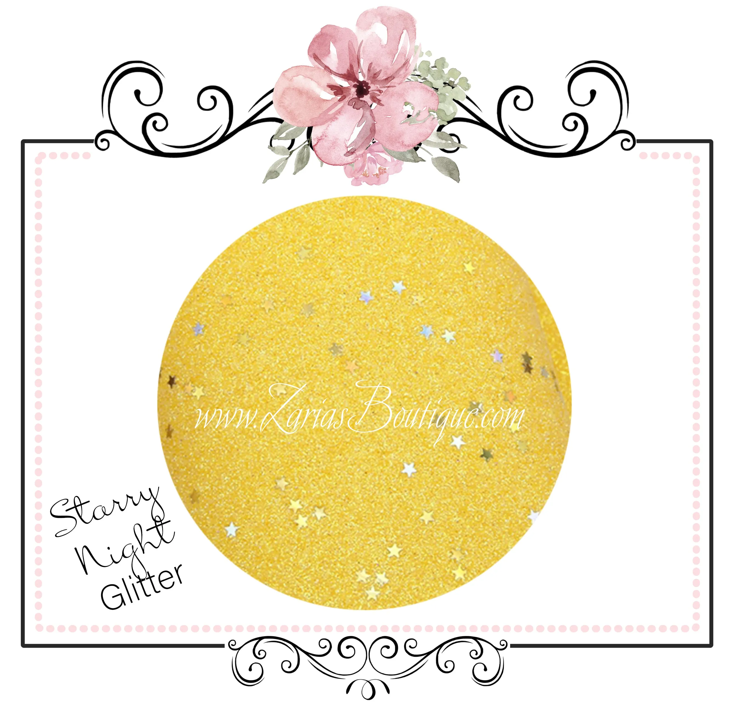 Starry Night Collection Fine Glitter ~ Yellow ~ Silver & Gold Star Encrusted Christmas Craft Sheets
