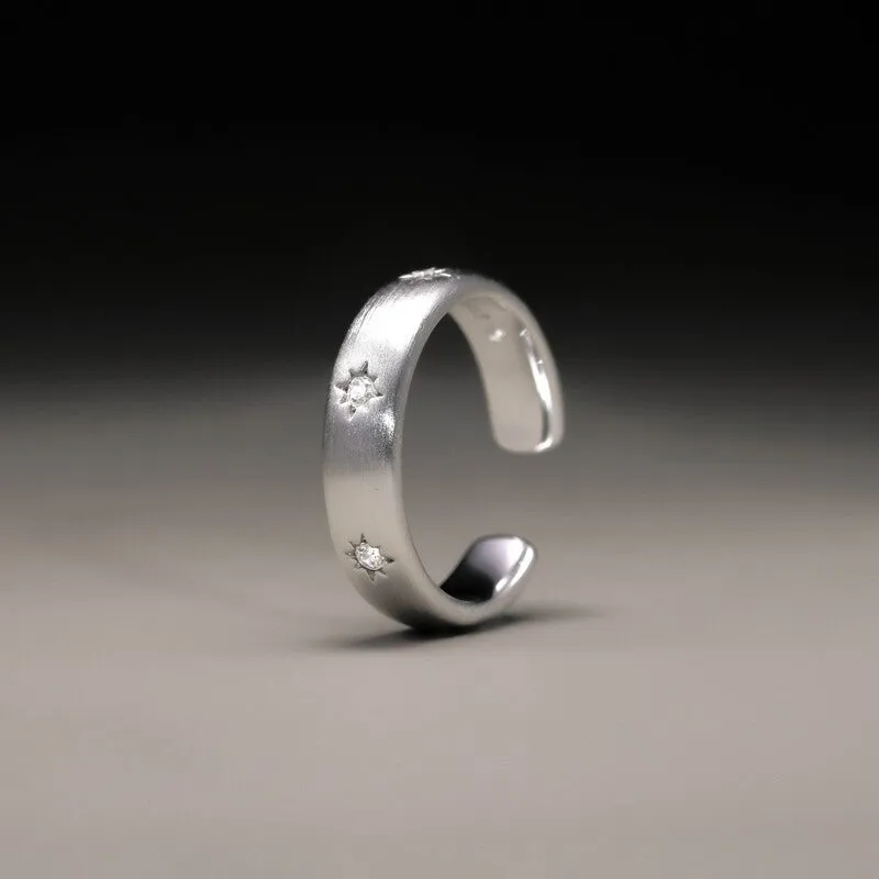 Starry Night Sculptural Open Ring