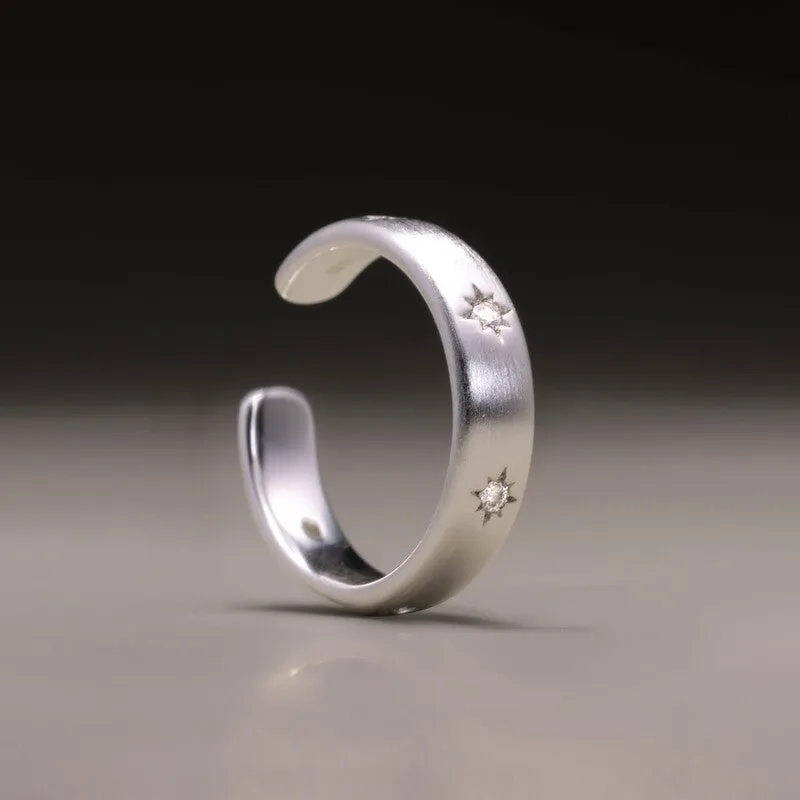 Starry Night Sculptural Open Ring