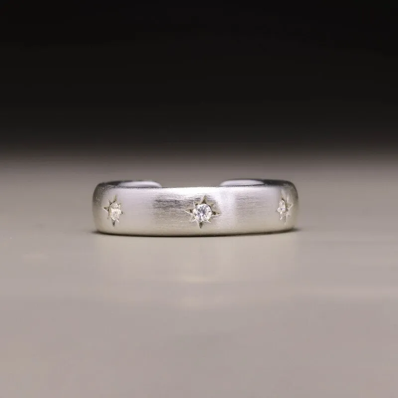 Starry Night Sculptural Open Ring