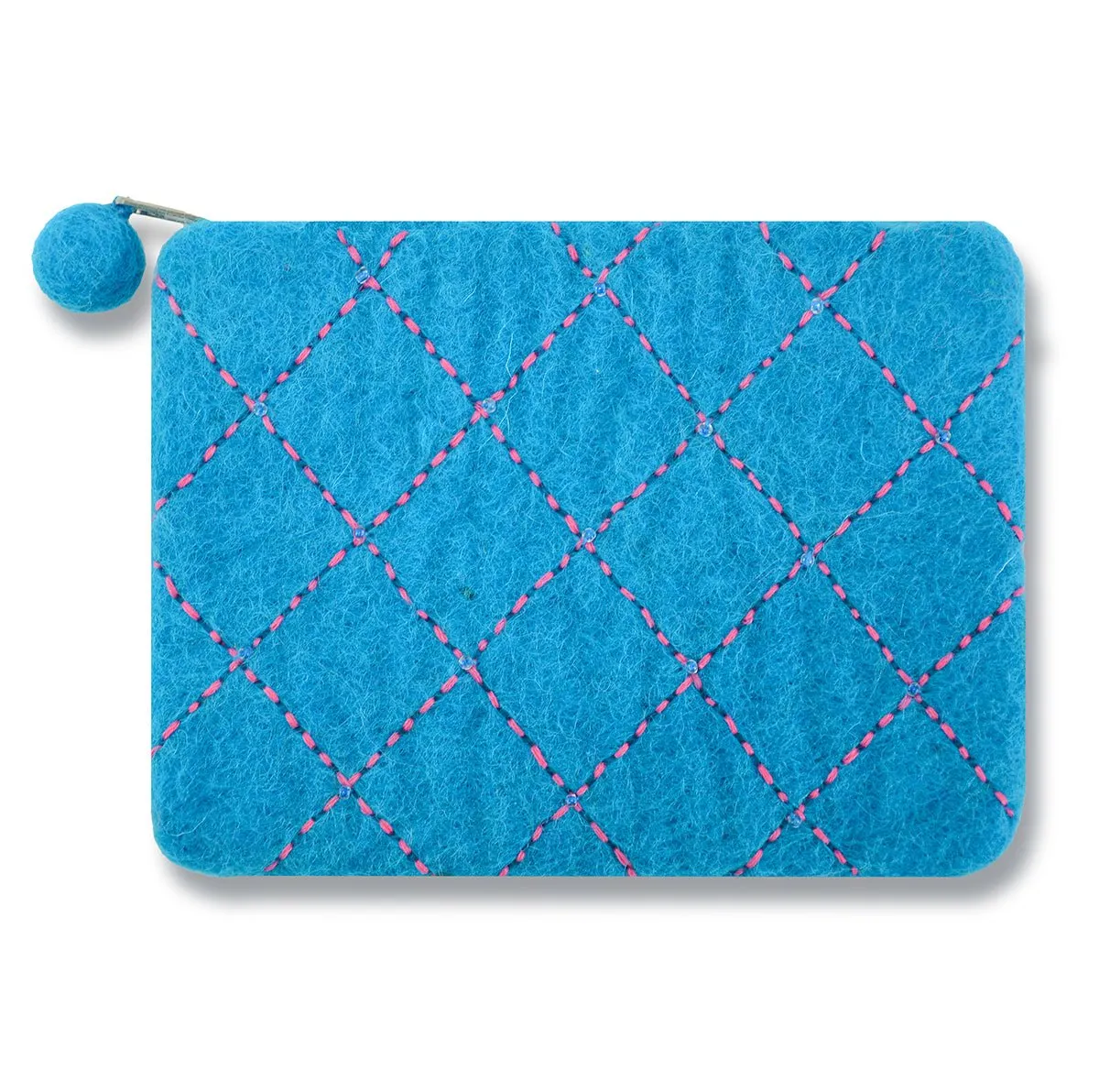 Stitch Diamond Design Coin Purse