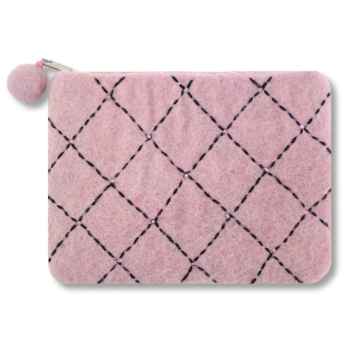 Stitch Diamond Design Coin Purse