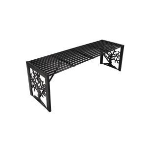 Straight Metal Bench Tree of Life,8mb154