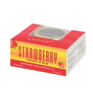 Strawberry Organic Butter Lip Balm (8g) Gorgeous Lips | 100% Natural | Mineral Oil Free