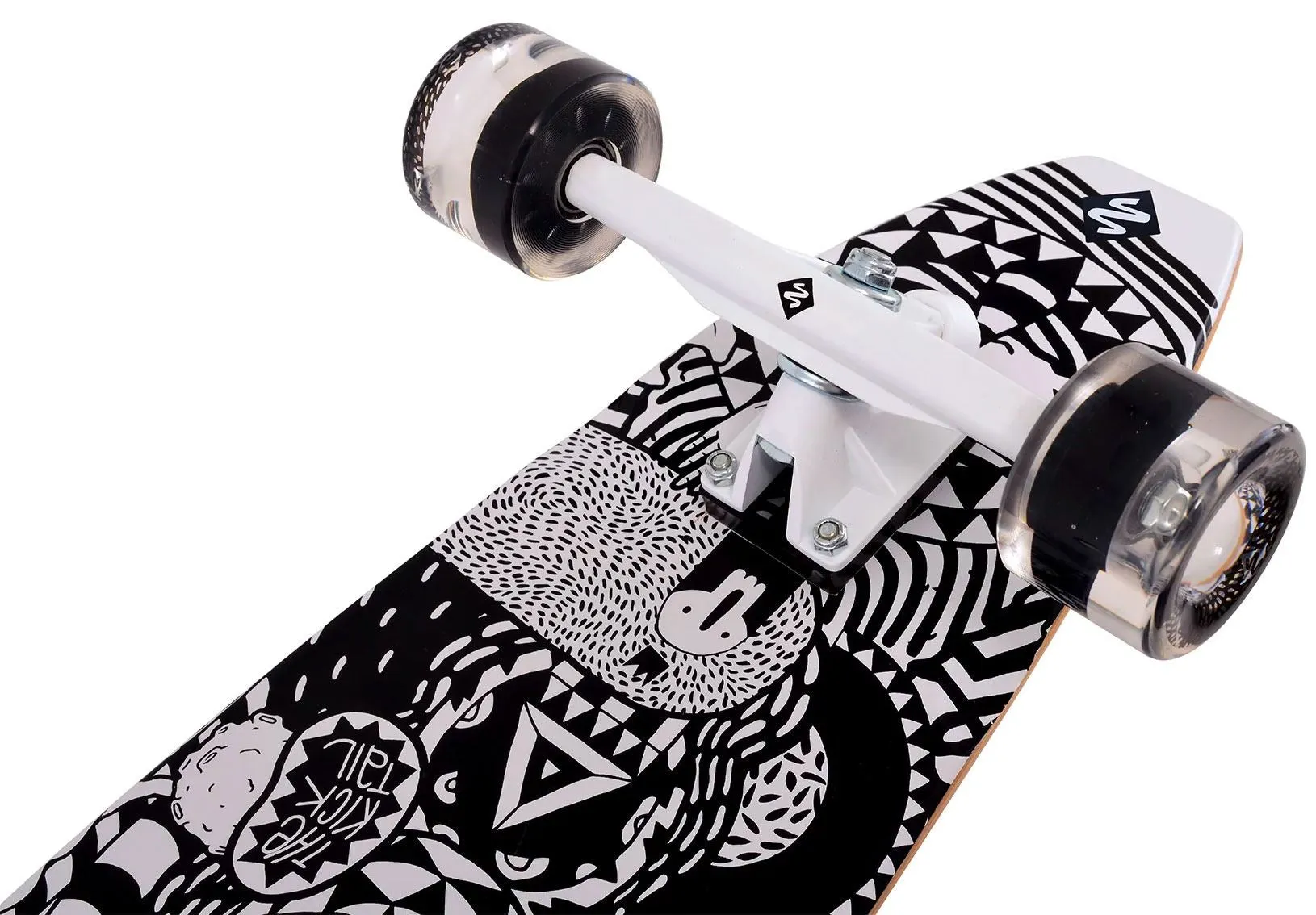 Street Surfing Cut Kicktail Rumble Jungle Complete Longboard Skateboard 8.5" x 36.0"
