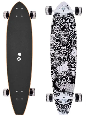 Street Surfing Cut Kicktail Rumble Jungle Complete Longboard Skateboard 8.5" x 36.0"