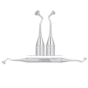 SurgiMac Bone packer, 6 & 8mm, Serrated Ends. Used for Bone Grafting, 1/pk.
