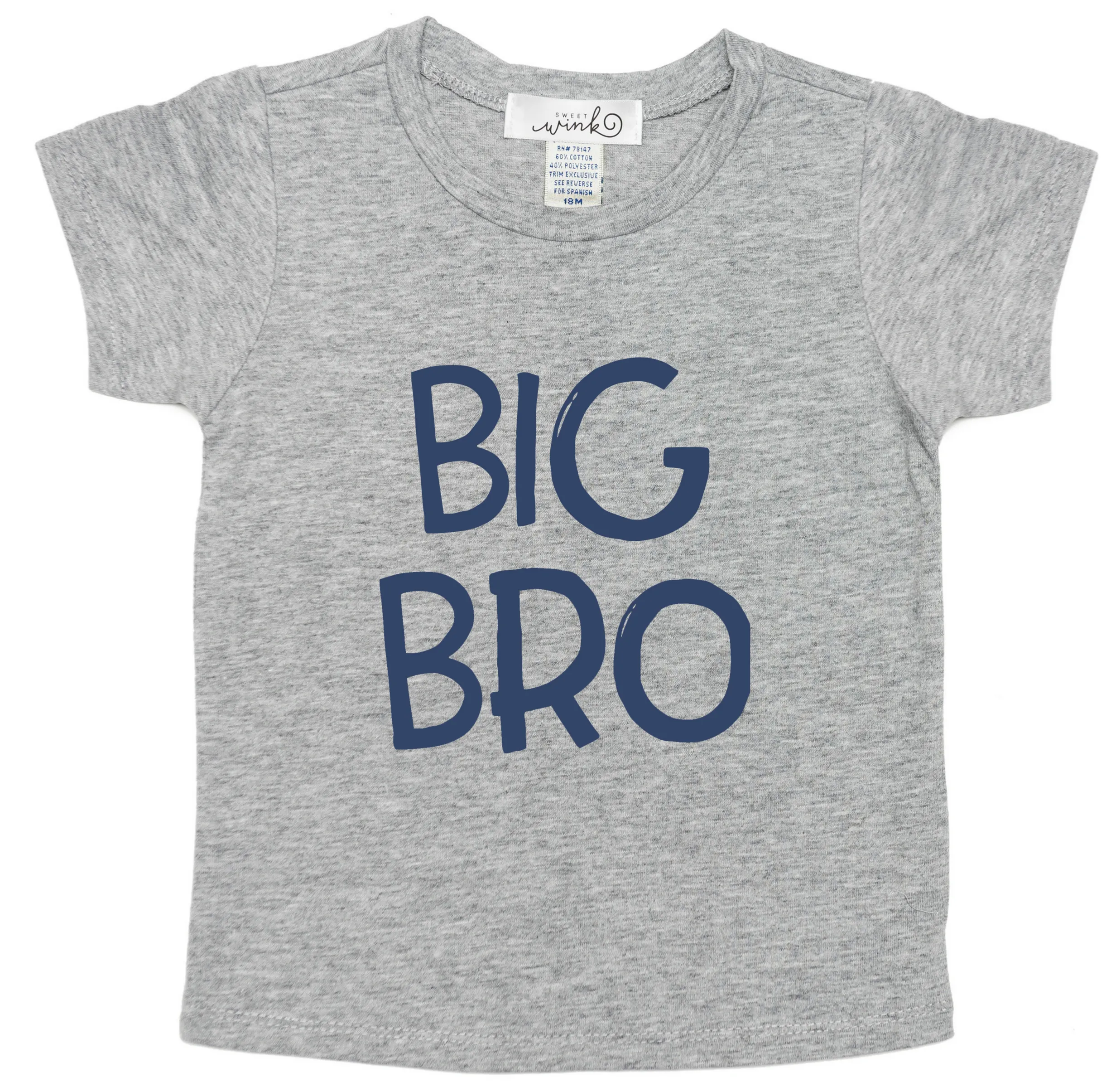 Sweet Wink Grey with Blue Big Bro S/S Tee