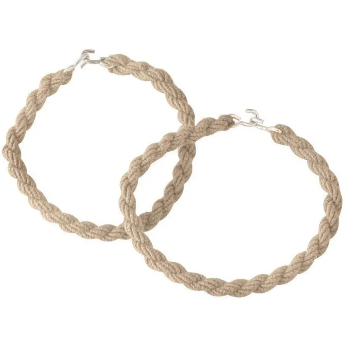 Tan - Elastic Blousing Garter Pair