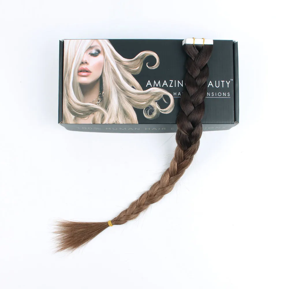 Tape In Hair Extension Ombre T#2/#6-Only For Order Over $269