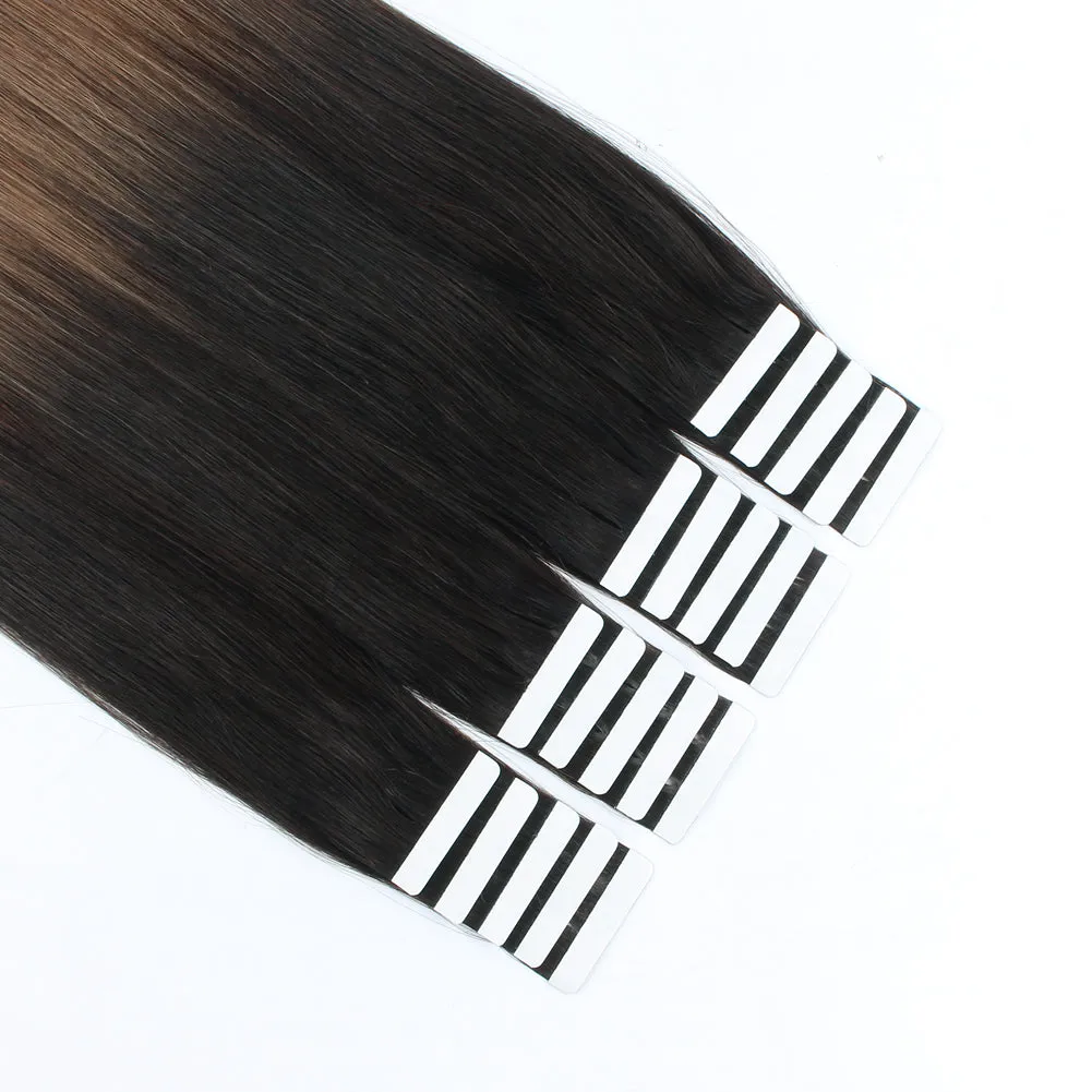Tape In Hair Extension Ombre T#2/#6-Only For Order Over $269