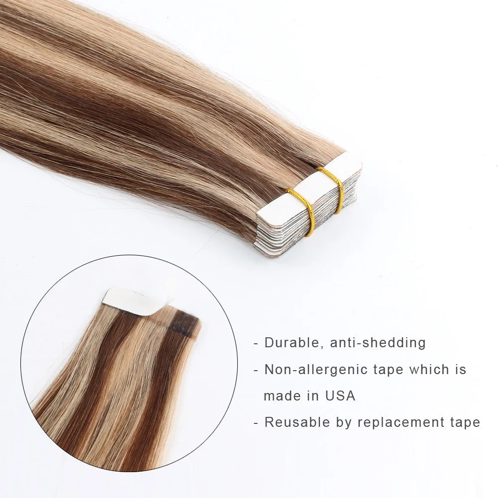 Tape In Hair Extension P #4/#12 -Only For Order Over $269
