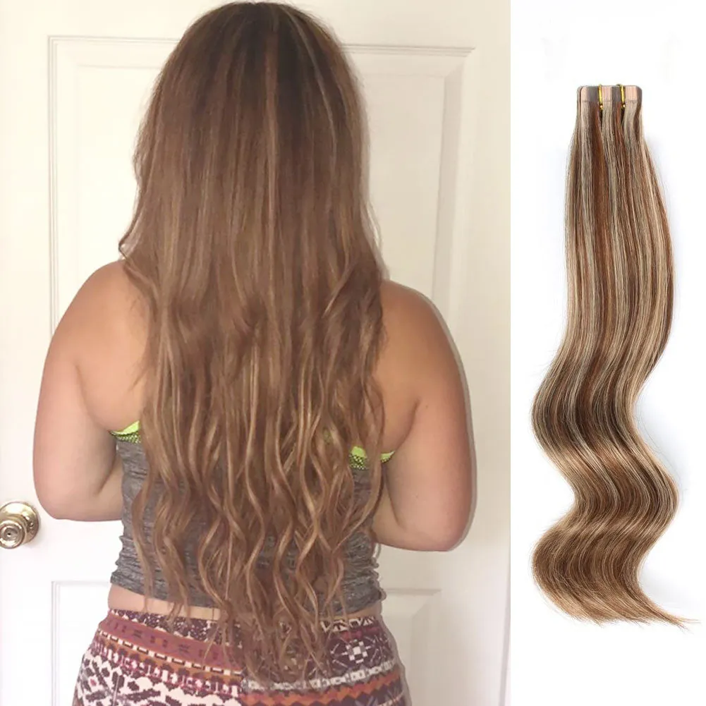 Tape In Hair Extension P #4/#12 -Only For Order Over $269