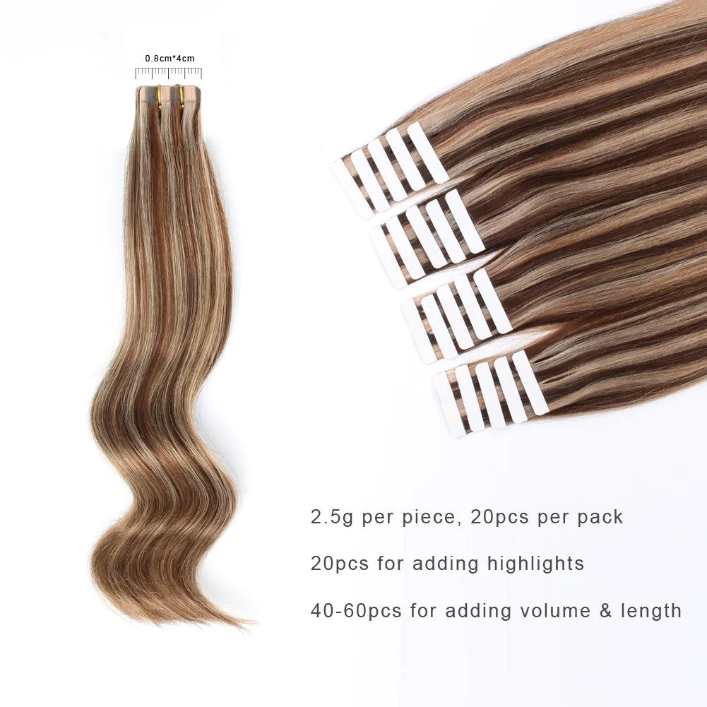 Tape In Hair Extension P #4/#12 -Only For Order Over $269
