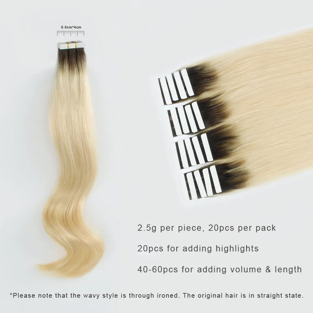 Tape In Hair Extension R#2/#60 -Only For Order Over $269