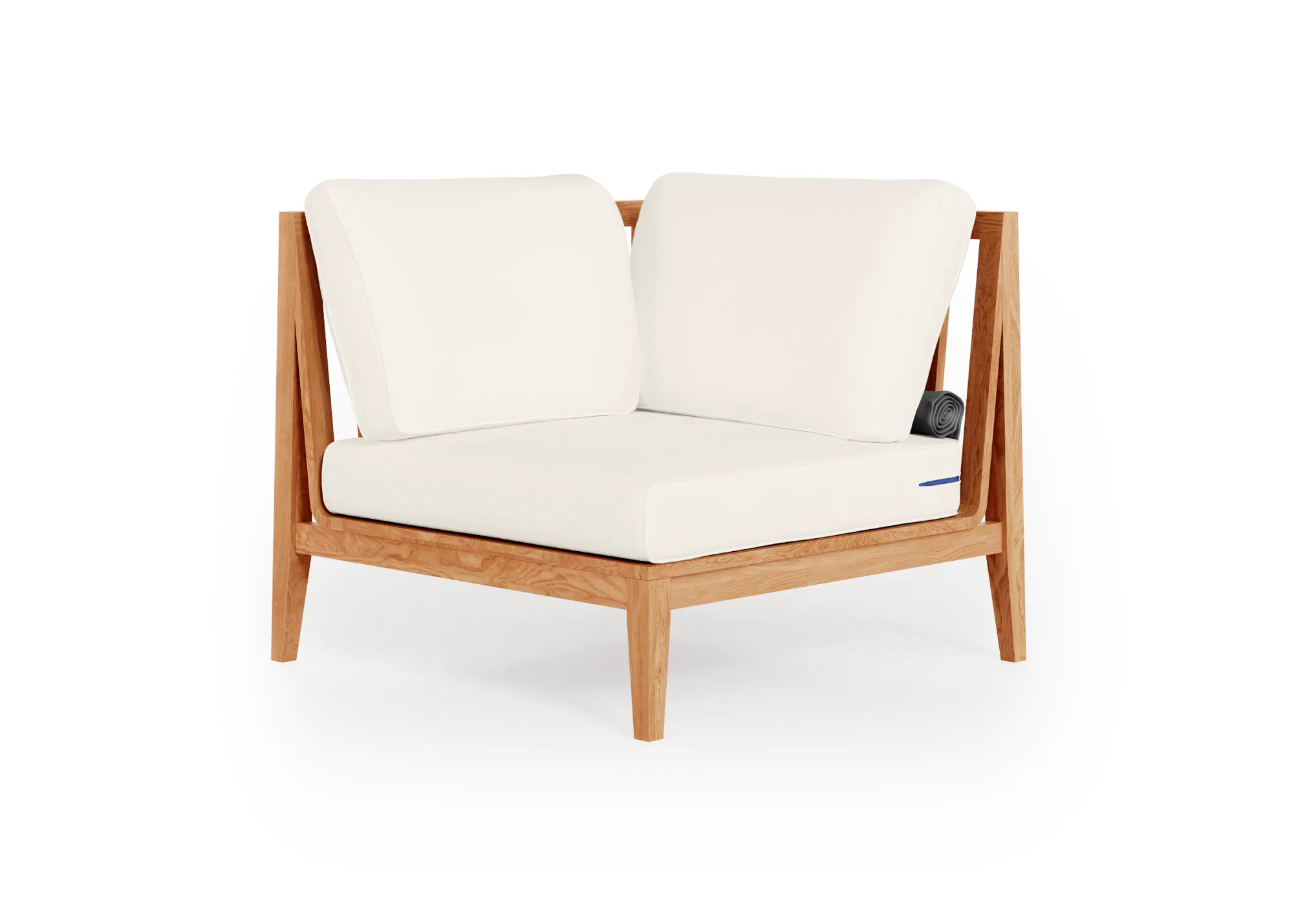 Teak Outdoor Sectional Chair - Right