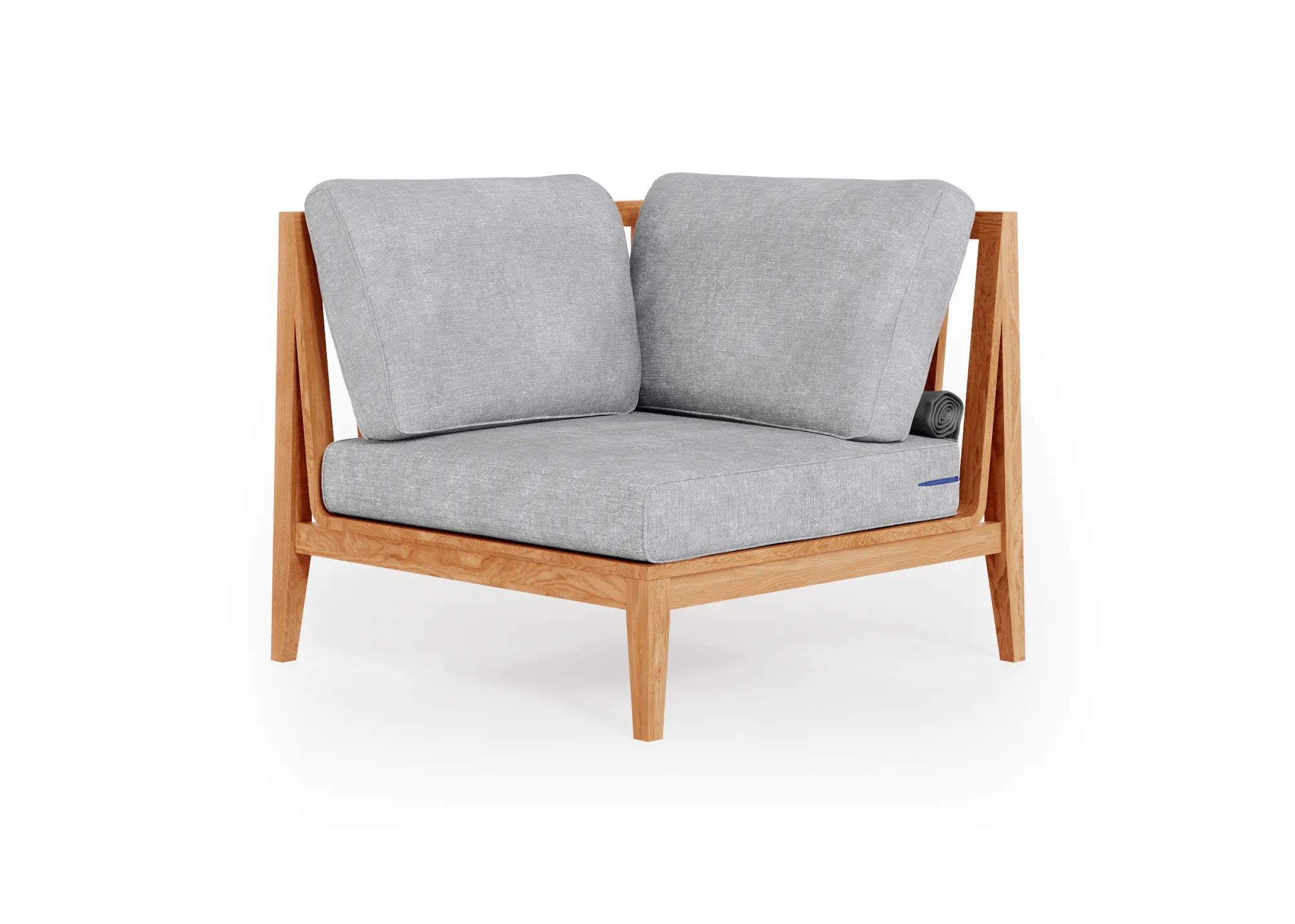 Teak Outdoor Sectional Chair - Right