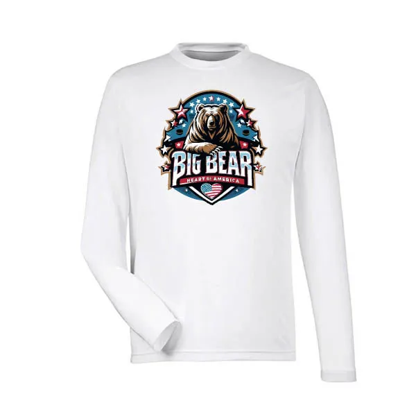 Team 365 Zone Performance Long Sleeve Shirts Big Bear Heart of America