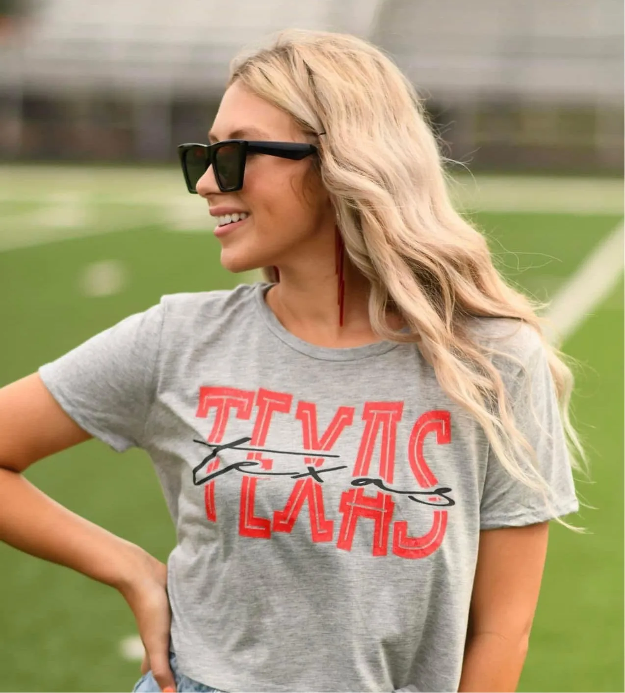 Texas Red & Black Graphic Tee
