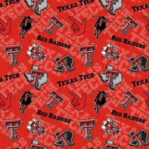TEXAS TECH UNIVERSITY-Tone on Tone-100% Cotton-TT1178