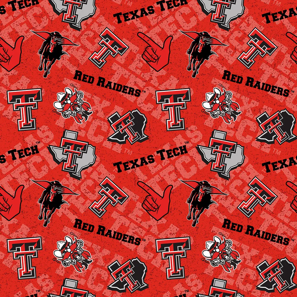 TEXAS TECH UNIVERSITY-Tone on Tone-100% Cotton-TT1178