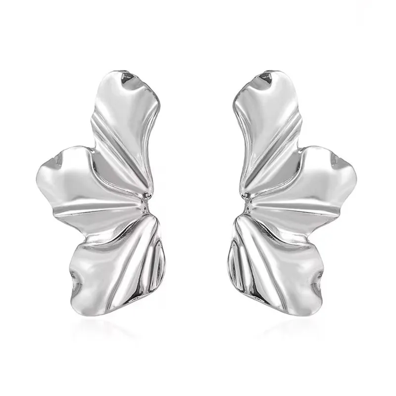 Three Petals Elegant Party Stud Earrings for Lady