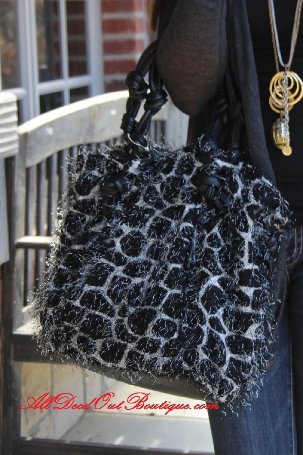 Treska | Cow Print Purse