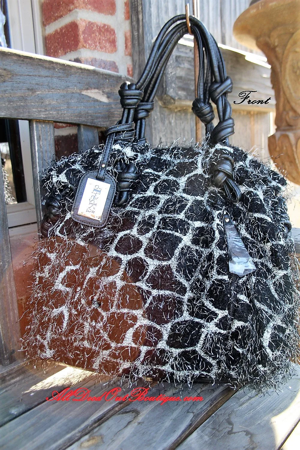 Treska | Cow Print Purse