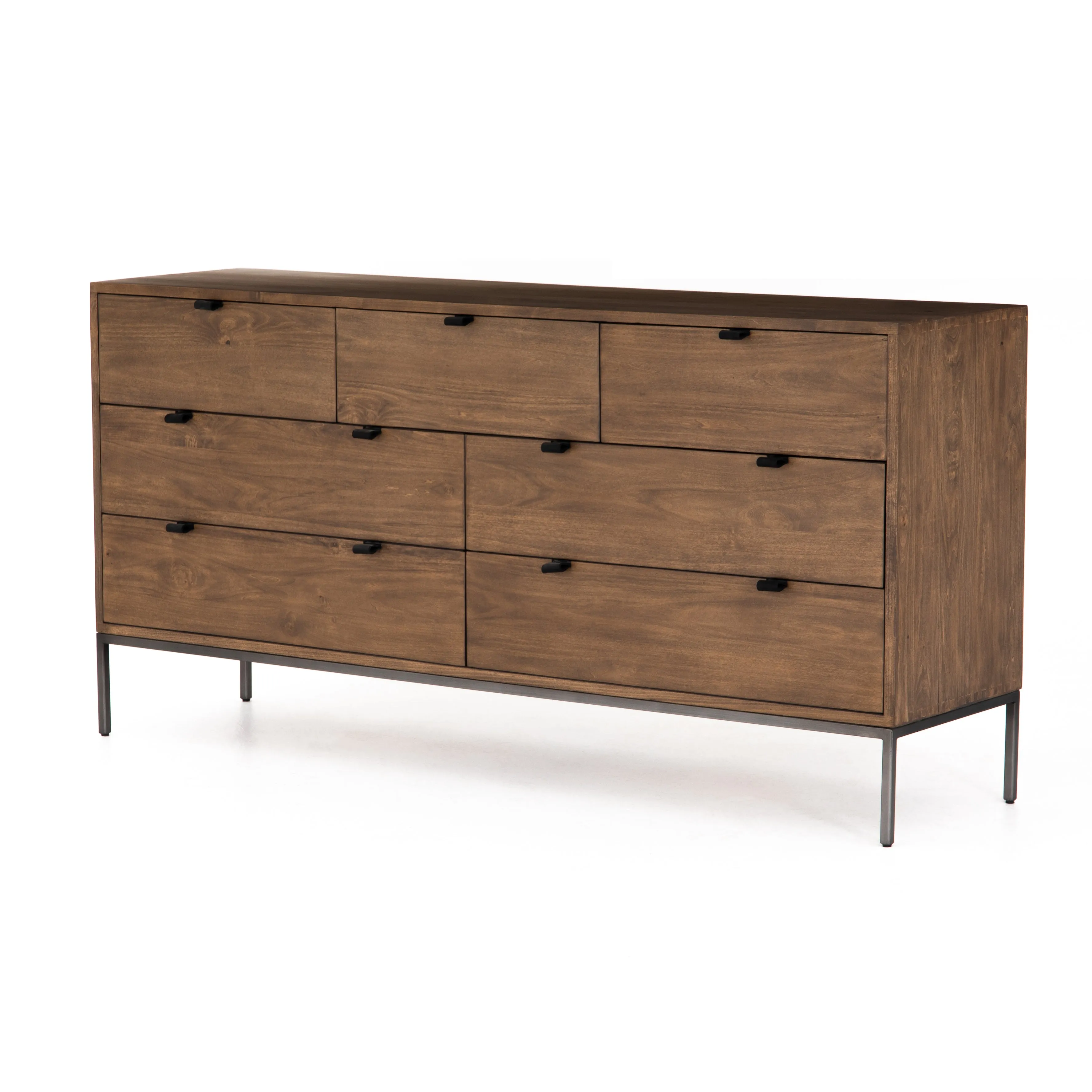 Trey 7 Drawer Dresser-Auburn Poplar