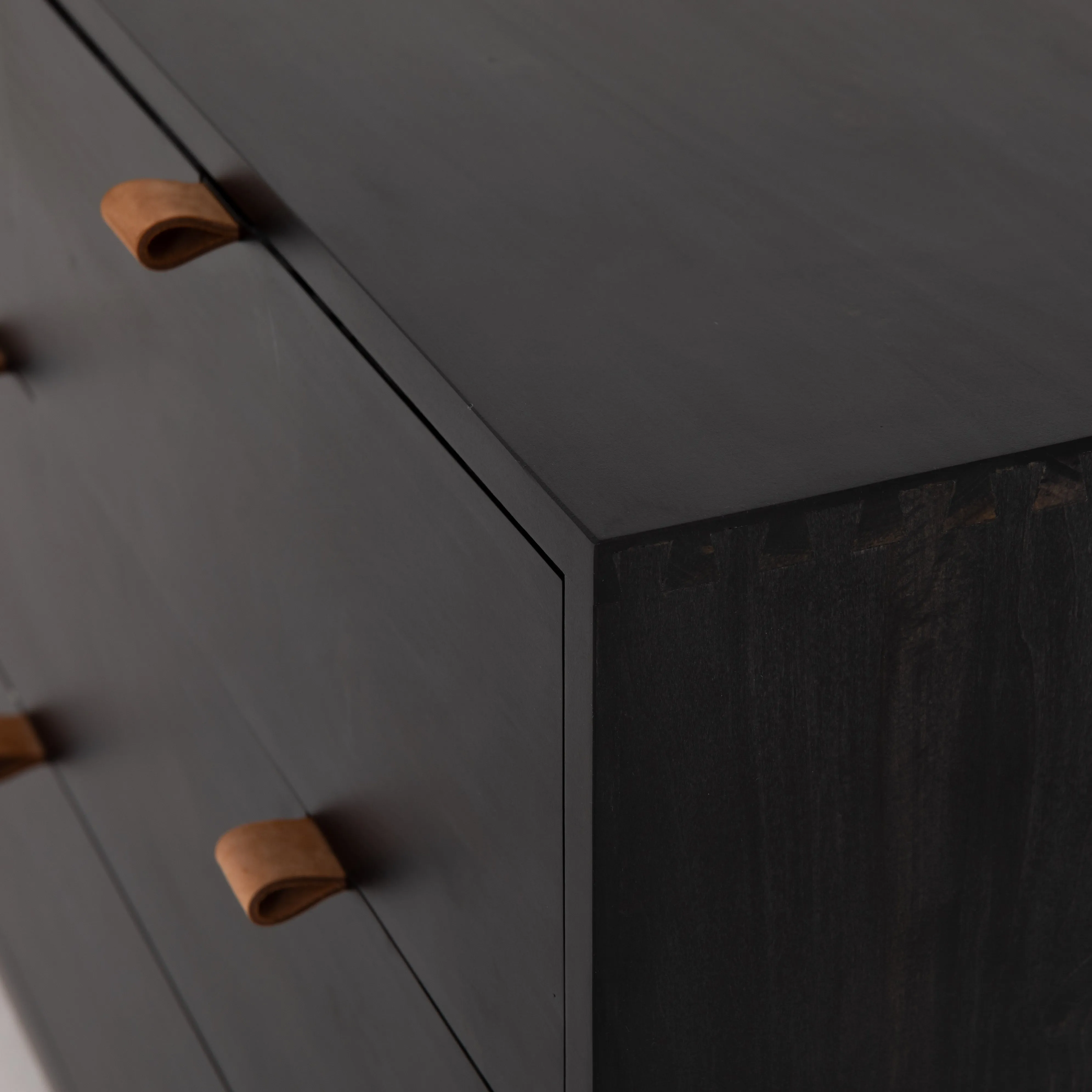 Trey 7 Drawer Dresser-Black Wash Poplar