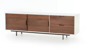 TUCKER HOME MEDIA CONSOLE, WHITE