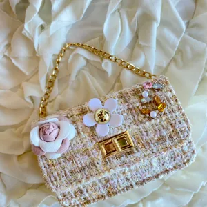 Tweed Purse | Nude