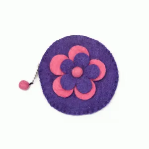Two Layer Flower Round Coin Purse