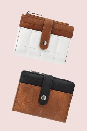 Two Tone Quilted Wallet